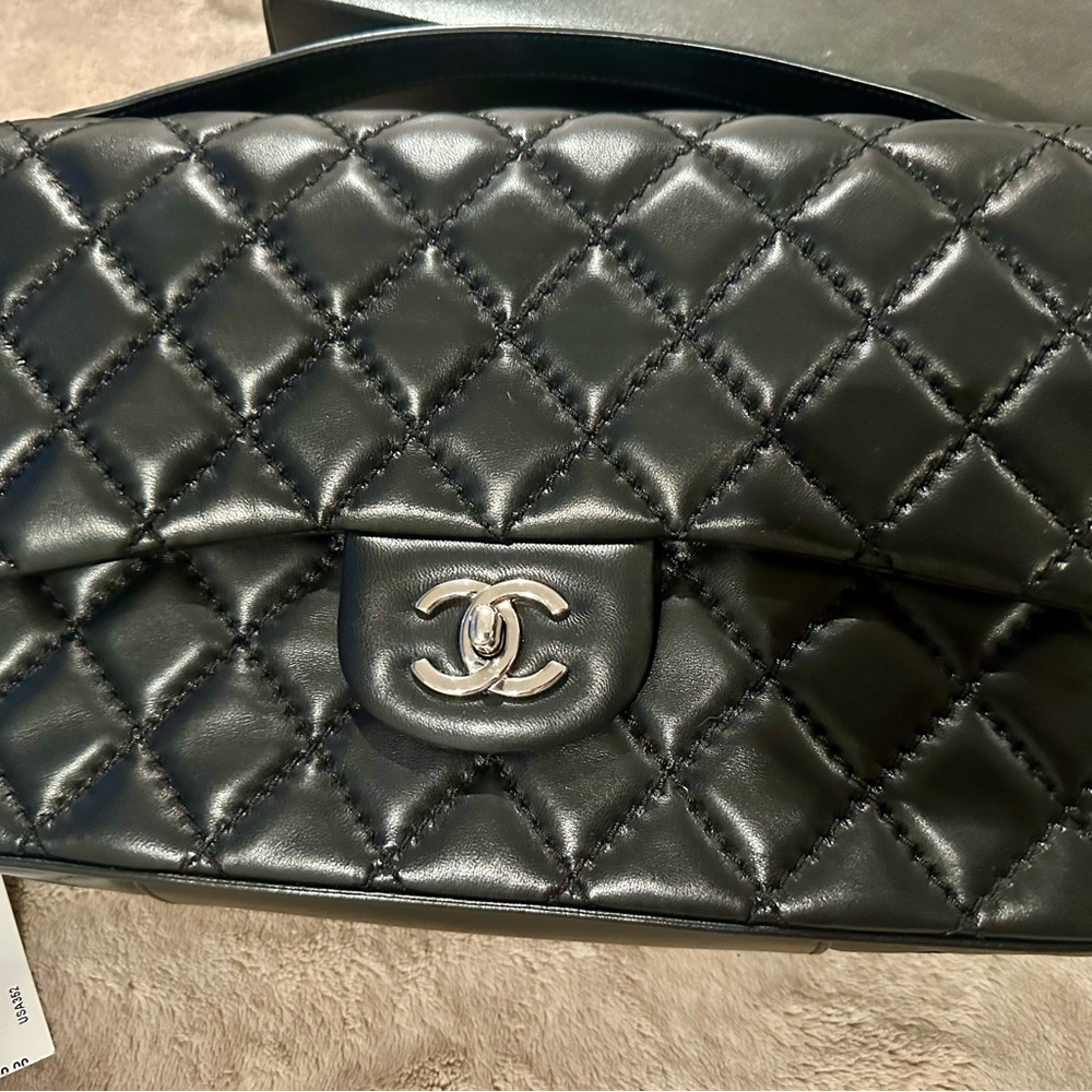 Chanel Black jumbo easy flap Bag